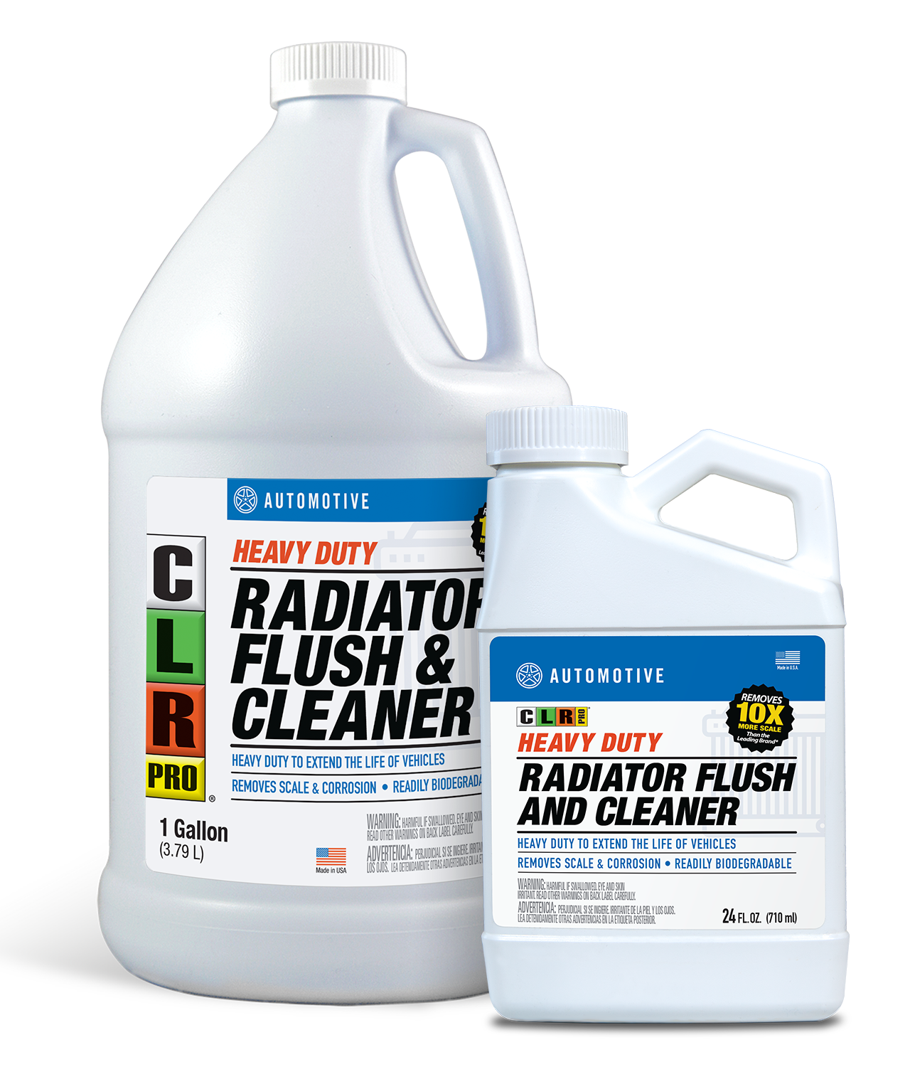 CLR PRO® Heavy Duty Radiator Flush and Cleaner package